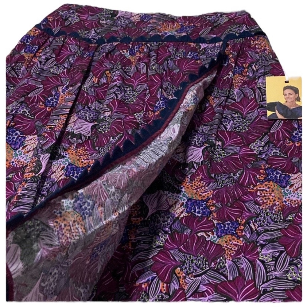 Kika Vargas Multicolor Floral Midi Skirt - Picture 3 of 10